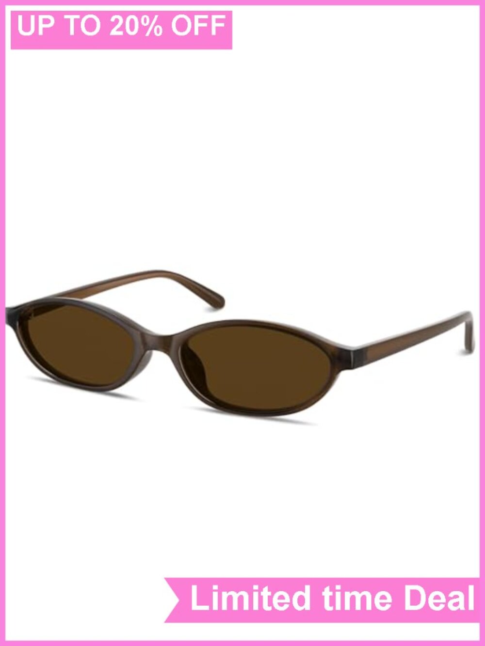90s Retro Cat Eye Oval Sunglasses UV400 Protection for Women